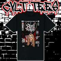 Men's and Women's T-shirts Avril Lavigne Comic Book Cover style Tee ~ 100% Cotton XXXL