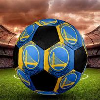 Golden State Warriors Indoor Soccer Ball Colorful Machine Stitched PVC Size 5 Team Training Competition Ready Durable High-Bounce Cool Sports Gift