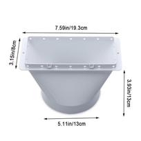 Nešiojamo oro kondicionieriaus išmetimo žarnos jungiklis Langų adapterio jungtis Mobiliojo oro kondicionieriaus ventiliacijos žarnos jungiklis Universalus 13cm/15cm Priedai 13cm