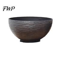 UV Resistant Planter Plant Pot with Drainage, Resin for Indoor Outdoor Decorative Garden Plants, Medium Flower Pots Patio, Balcony Decor S juoda