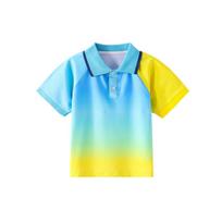 Gradient Short Sleeve School Summer Uniform Set for Kids - Graduation, Kindergarten, Sports Meet Performance 110 cm