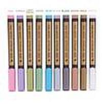 Set of 10 Metallic Paint Marker Pens with Medium Tip for Glass and Metal - Permanent, Quick-Drying, Water-Re… More juoda