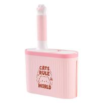 Plastic Pet Litter Box Tool with Storage Case for Routine Indoor Use, Cleaning Format and Sifting Head for Litter Box Work rožinė