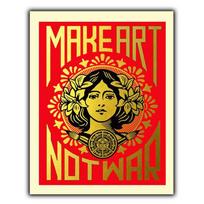 KURKITE MENĄ, NE KARĄ METALINIS SPAUSDINTAS PLAKATAS SIENOS ŽENKLAS Humoro kupina įkvepianti citata retroAliuminis 20x30cm（7.8x11.8inch） yellow
