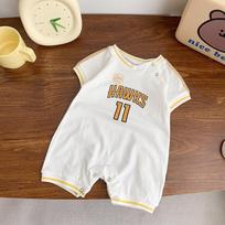 Adorable Baby Balloon Onesie - Unisex Summer Short Sleeve Bodysuit 90 cm balta