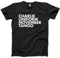 Charlie Uniform November Tango Mens Unisex T-Shirt L