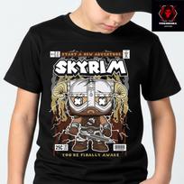 The Elder Scrolls V: Skyrim Gamer Top Premium Quality Cotton T-Shirt XL