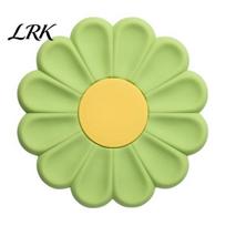 Easy To Clean Placemat Flower Shape Placemat, Non-Slip Heat Resistant Table Mat, Anti-Scald Hot Kitchen Pot Holder, for Bowls Cups Pots Dining Mat 10cm žalia