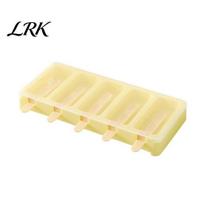 Food Popsicle Mold Ice Cream Mold, Stackable Maker with Lid, BPA-Free Non-stick Pop Easy Release Plastic for Homemade Yogurt Batch Production geltona