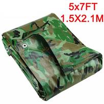 Tewango Camouflage Tarpaulin Heavy Duty Tarp Waterproof Ground Sheet Camping Camo Outdoor Waterproof Tarp SunShade Sail 110GSM
