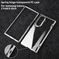 Fashion Transparent PC Spring Hinge Protect Case for Samsung Galaxy Z Fold 8 Ultra Skin Feel Anti-Fingerprint Shockproof Cover Galaxy Z Fold 8 Ultra gryna