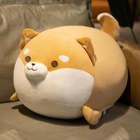 35-70cm Lovely Fat Shiba Inu & Corgi Dog Plush Toys Stuffed Soft Kawaii Animal Cartoon Pillow Dolls Gift 35cm ruda