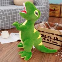 1 vnt. 45 cm–160 cm dinozauro pliušinis žaislas, įdarytas pliušinis T-Rex pagalvė berniukams, didelio dydžio dinozauro minkšta lėlė, gimtadienio dovana vaikams 45cm žalia