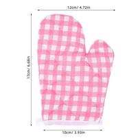 2Pcs Heat Resistant Oven Mitts Microwave Gloves Kitchen Oven Mitts for Baking Barbecue Cooking Gloves rožinė