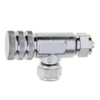CO2 Valve Regulator Aquarium Adjusting Valve Replacement Valve, sidabras