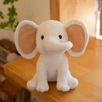 Adorable Elephant Plush Toys, Baby Shower Day Gift  For Birth Stats, Baby Shower, Infant, Newborn, Perfect Graduation Gifts 25cm balta