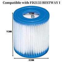 Baseino filtras Bestway/Intex tipo baseinui Pakeičiamojo filtro siurblio priedai Cirkuliacinis švarus filtro kasetė