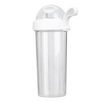 420/600ML Dual Straw Coffee Mug Drinking Tea Cup Couple Leak-Proof Outdoor Sports  Drinking Beverage Bottle balta