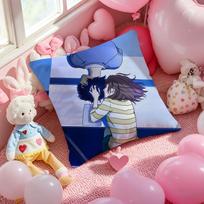 Ao Haru Ride Cushion Cover Pattern Printed Pillowcase For Living Room Sofa Cushion Cover & Bedroom Decor Peach skin 18*18(CM)-1Pcs