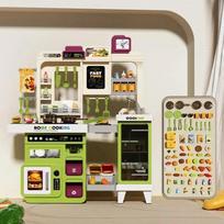 3-in-1 Kitchen Toy Storage Set with Realistic Dishwasher Cooking, Grilling, Oven,  Housework Play Educational Toy for Children