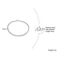 Vnox Chic Women's Flat Snake Chain Herringbone Bracelets Minimalist Stainless Steel Dainty Jewelry for Lady Female Adjustable