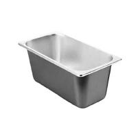 Professional 1/3 Capacity Stainless Steel Pan Easy to Clean Food Service Container Tub with Lid For High Traffic Kitchen