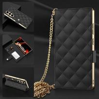 Luxury Flip Phone Case Galaxy S26 Ultra With Card Slot Chain Strap PU Leather Cover Anti-Drop Protection Samsung Galaxy S26 Ultra