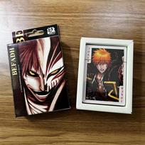 54pcs Cards Anime Kurosaki Ichigo Poker Cards Cosplay Board Game Cards Hardcover Collection Toy Gift With Box brown