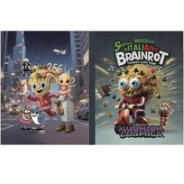 Italian Brainrot Trading Card Game Tung Tung Tung Sahur Tralalero Tralala Collection Board Game Cards Toys Gift for Kids Favors