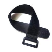 Hook and Loop Cable Ties 20mm 200mm, Reusable Straps for Cable Management - Black (5 Pack) One Size juoda