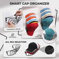 Wall Mounted Hat Rack for Baseball Caps Storage one size juoda