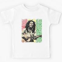 Rhythmic Joy: Bob Marley Kids T-Shirt 120 black