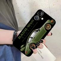 JDM Tokyo Drift Sports Car Case for iPhone XS Max 15 16 14 Plus 7 8 13 12 11 17 Pro Max XR 17Air Black Soft Phone Cover iPhone 12 black