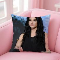 O-Octavia Blake Cushion Cover Linen Pillowcase Cover Soft Decor For Sofa Home Room Peach skin 18*18(CM)-1Pcs