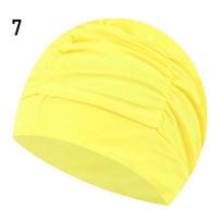 Karštos Ausys Klostuotas Universalus Dydis Elastingas Nailoninis Turbanas Plaukimo Kepuraitė Baseinas Maudymosi Kepurės Apsaugo Ilgus Plaukus 4