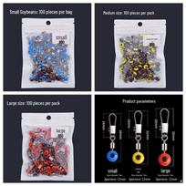 Sea Fishing Sliding Float Connector: Eight-Character Ring Space Bean for Long Casts and Small Accessories Medium
