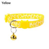 Puppy Cat Accessories Pet Supplies Bell Pendant Dog Collar Kitten Necklace Cat Collars geltona
