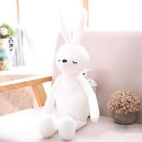 Gyvūnų formos pagalvėlė kūdikiui Minkštas pliušinis kimšytas gyvūnų žaislas kūdikių lovos pagalvės žaislas 50cm rabbit