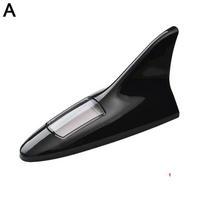 Car Shark Fin Decorative Light 8 LED Warning Flashing Anti-collision Light Signal Roof Tail Lights Antenna And L2Z5 mėlyna