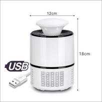Fotokatalizatorius 365 Uodų Gaudyklė USB Lempa - Vidinė Inhaliacinė Uodų Gaudyklė su Šviesa ir Garsu balta