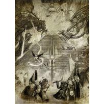 John-Blanche Dark Horror Fantasy World Demon Bloody Angel Illustration Poster Canvas Painting Wall Art Pictures Home Decor 21cm×30cm NoFrame