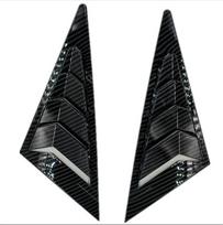 For 06-11 Honda Civic Front Quarter Window Louver Shutter Trims Carbon Fiber ABS