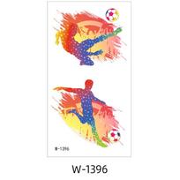 Tatuiruotės lipdukas atsparus vandeniui Pasaulio futbolo čempionatas Sporto renginiai Klubo laikinas veido lipdukas Tatuiruotė 75 * 140MM (die)