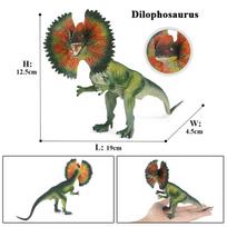 Oenux Jurassic Mėsaėdžio Dilophosaurus Kietas PVC Dinzauras Žaislas Veiksmo Figūrėlės Gyvūno Modelis Kolekcija Vaikų Dovana