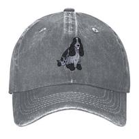 2026 Spaniel English Cocker Dog Cute Illustration Baseball Cap Sun Hat For Children Summer Hat Dad Hat Rugby For Men Women's