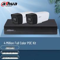 Dahua H.265 PoE Outdoor Full-Color Security Camera System CN plug (adapter included)