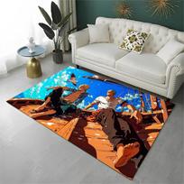 Anime Zoro One P-Piece Cartoon Carpet Rug for Playroom Bedroom Living Room Sofa Home Decor,kid Area Rug Non-slip Floor Mat 40x60cm