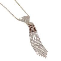 Rhinestone Necktie Adjustable Men Women Wedding Halloween Costumes Cosplay Prom Party Sparkling Rhinestone Tie Fashion C