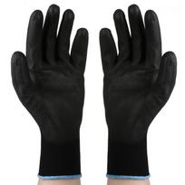 1/6 Pairs Safety Nylon PU Coated Polyurethane Labor Protection Work Gloves M-1 pair