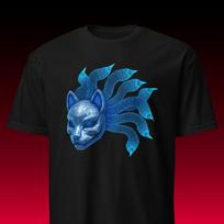 Kitsune Mask Tee | Cyberpunk Nine Tails | Japanese Aesthetic M